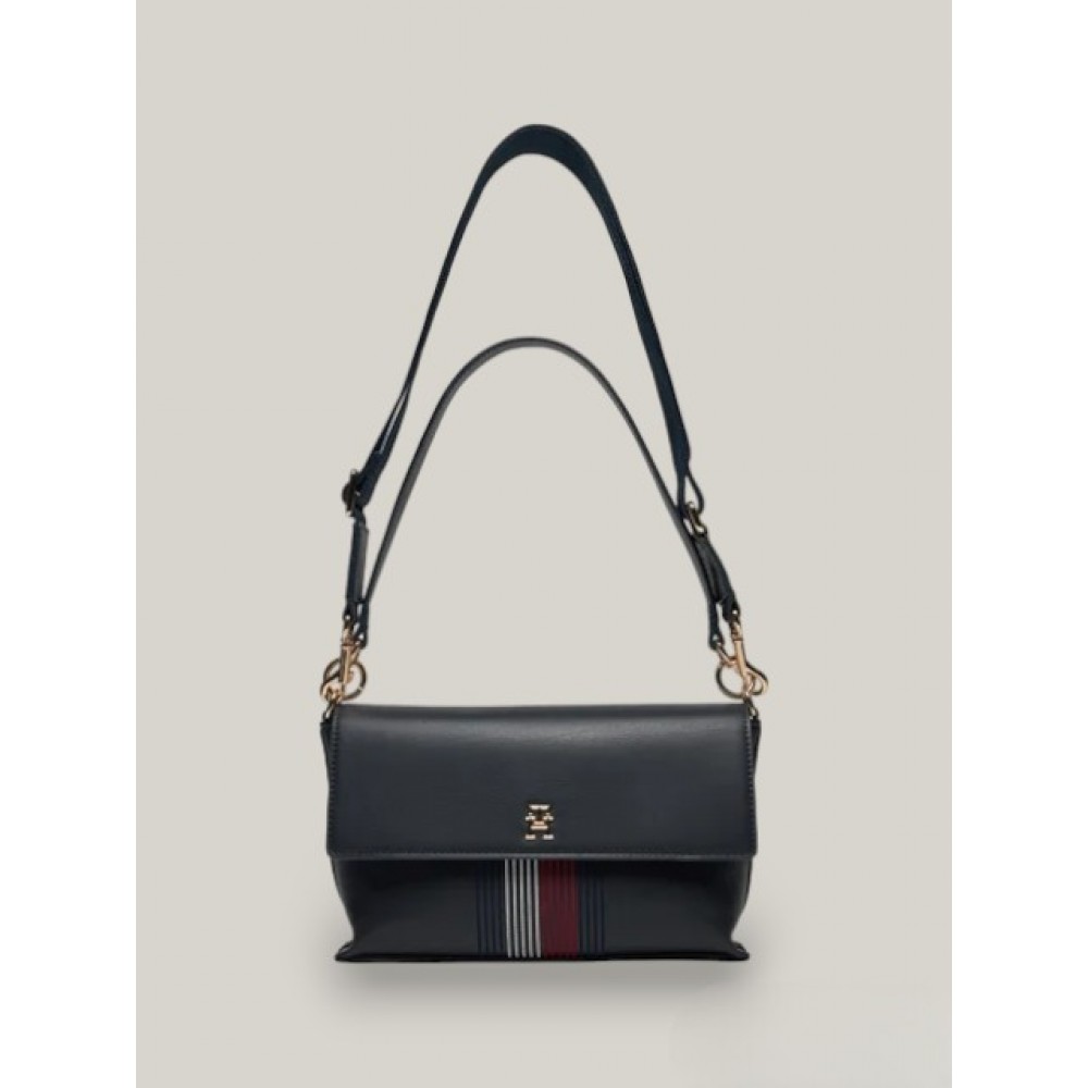 Γυναικεία Τσάντα Tommy Hilfiger Th District Shoulder Bag Corp AW0AW16795-DW6 Μπλε