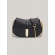 Women Bag Tommy Hilfiger Th Heritage Crossover Chain AW0AW16287-BDS Black