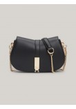 Women Bag Tommy Hilfiger Th Heritage Crossover Chain AW0AW16287-BDS Black