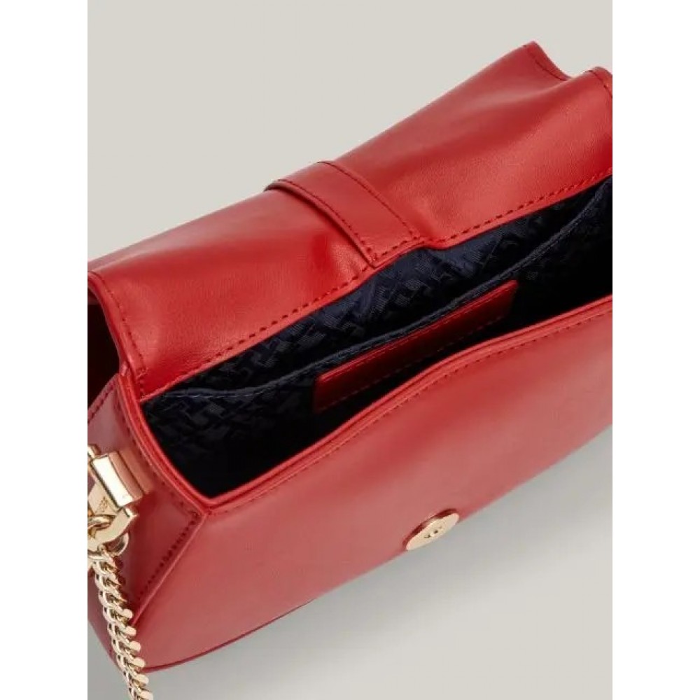 Women Bag Tommy Hilfiger Th Heritage Crossover Chain AW0AW16287-XNN Red