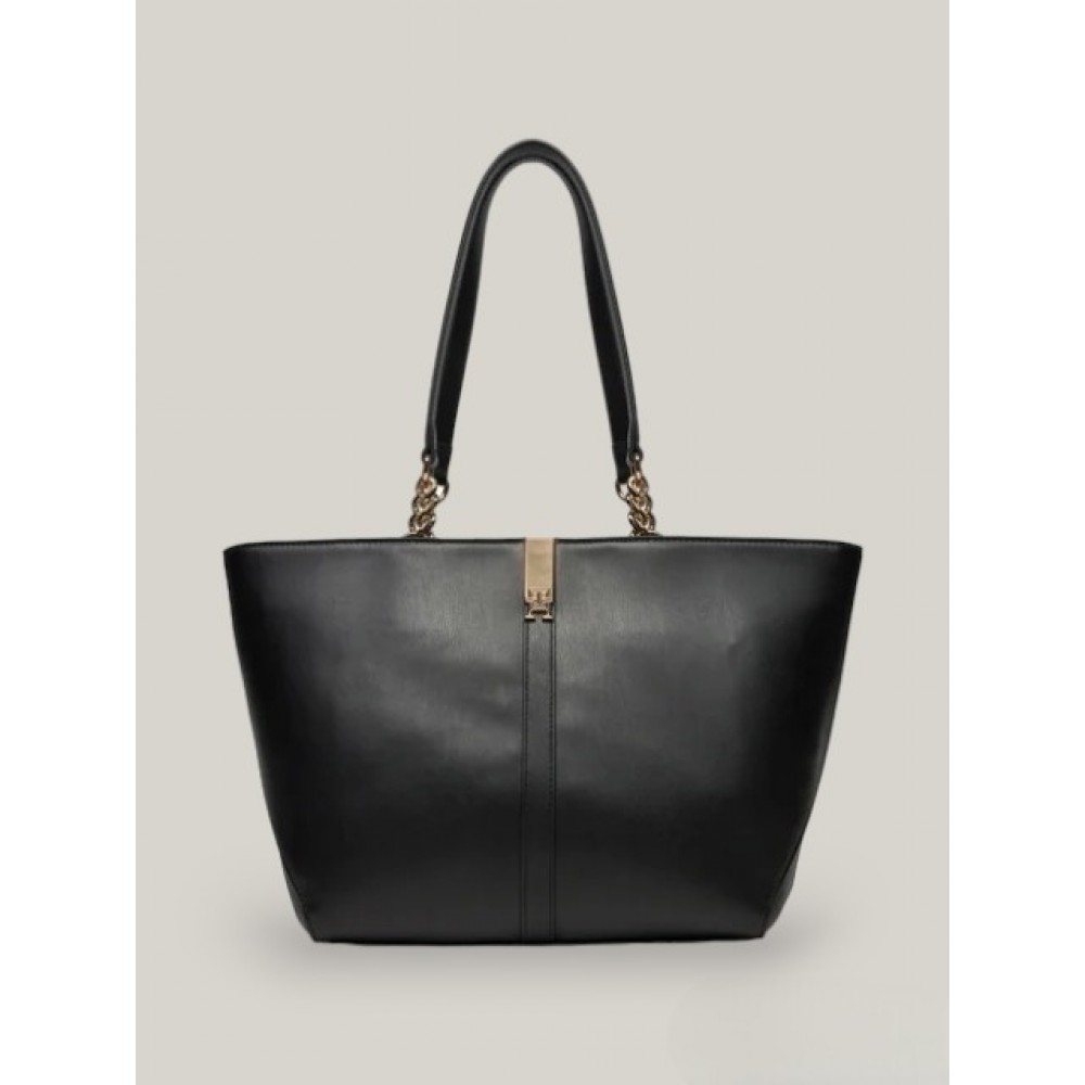 Women Bag Tommy Hilfiger Th Heritage Tote AW0AW16321-BDS Black