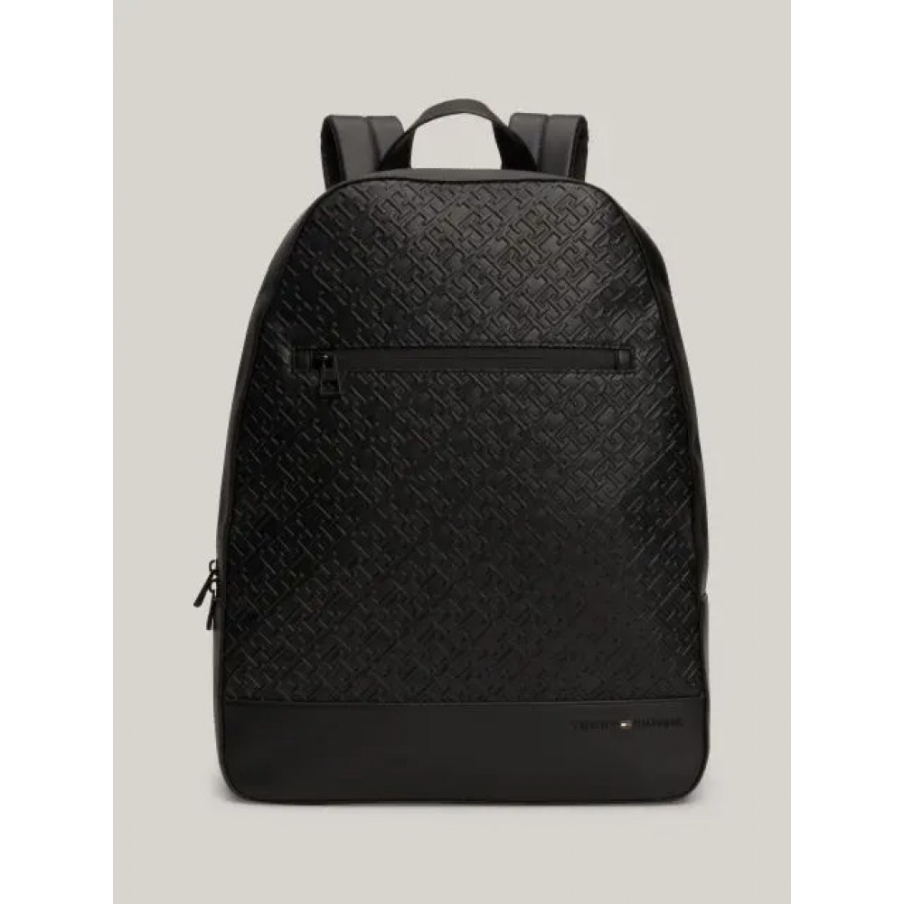 Ανδρικό Σακίδιο Πλάτης Tommy Hilfiger Th Monogram Backpack AM0AM12674-BDS Μαύρη