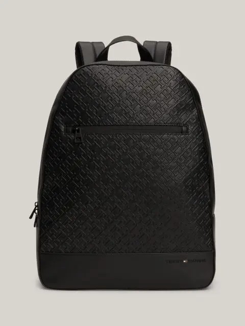 Ανδρικό Σακίδιο Πλάτης Tommy Hilfiger Th Monogram Backpack AM0AM12674-BDS Μαύρη