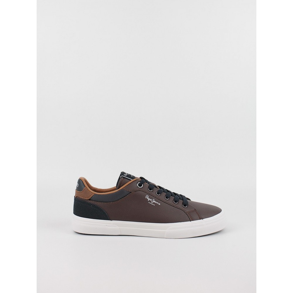 Men Sneaker Pepe Jeans London Kenton Court PMS30839-878 Brown