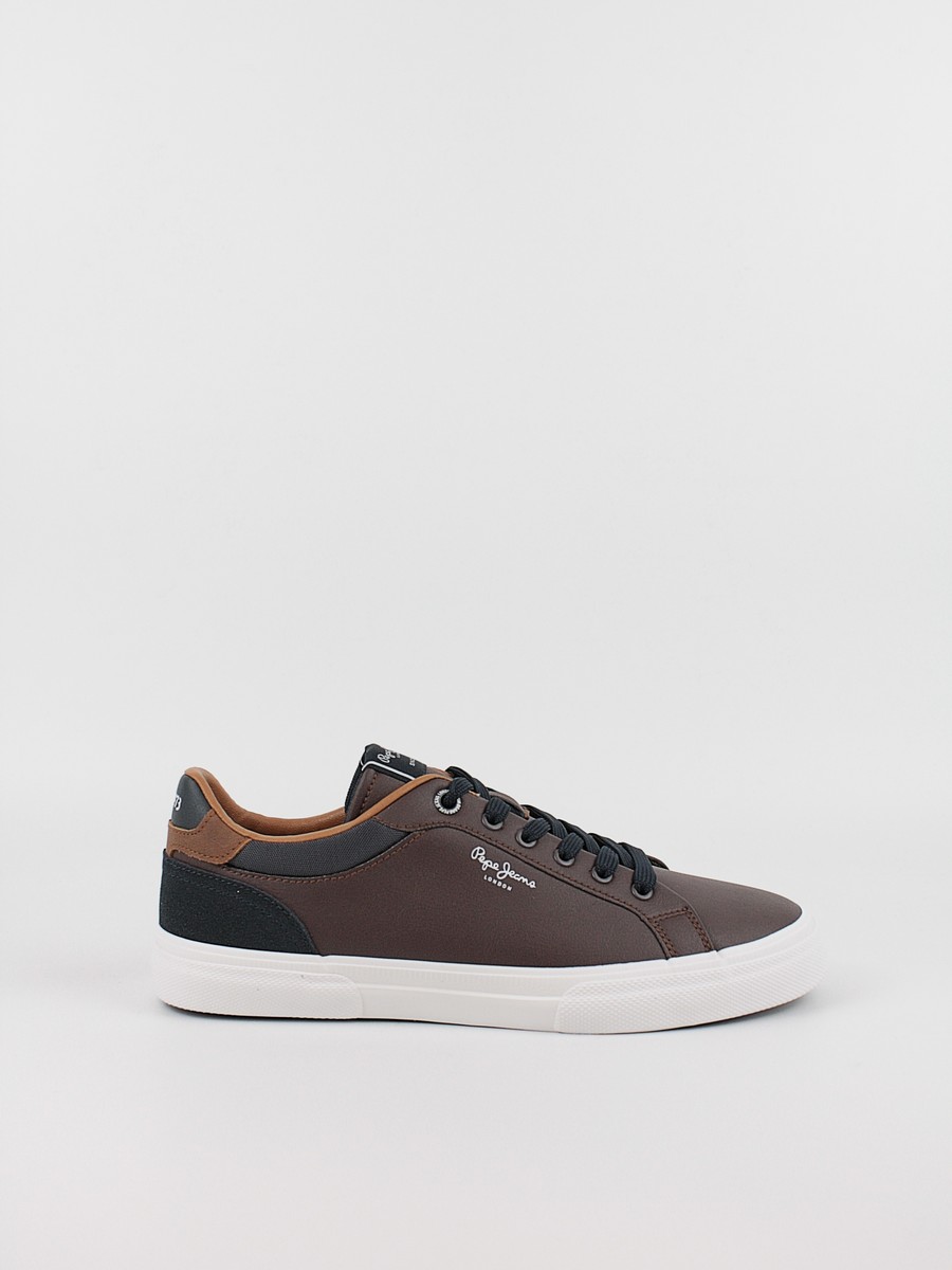 Men Sneaker Pepe Jeans London Kenton Court PMS30839-878 Brown