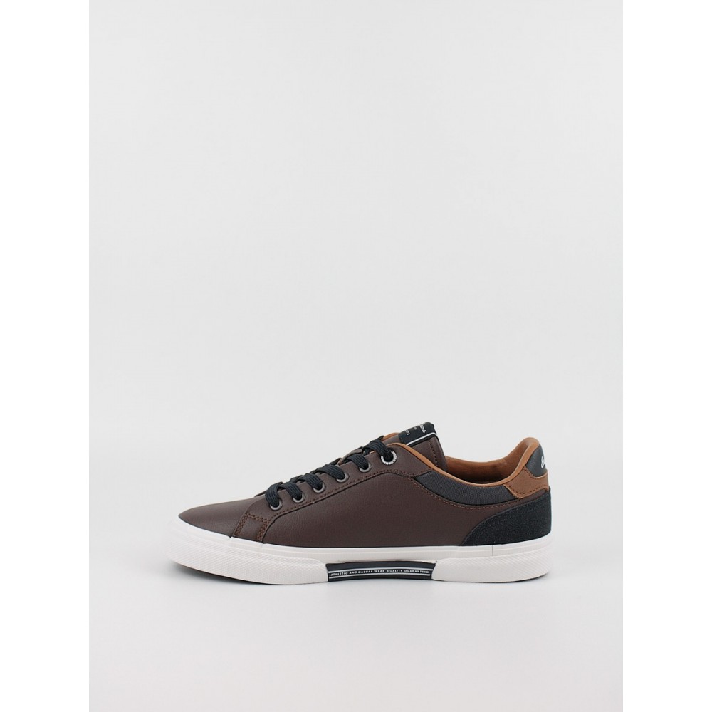 Men Sneaker Pepe Jeans London Kenton Court PMS30839-878 Brown