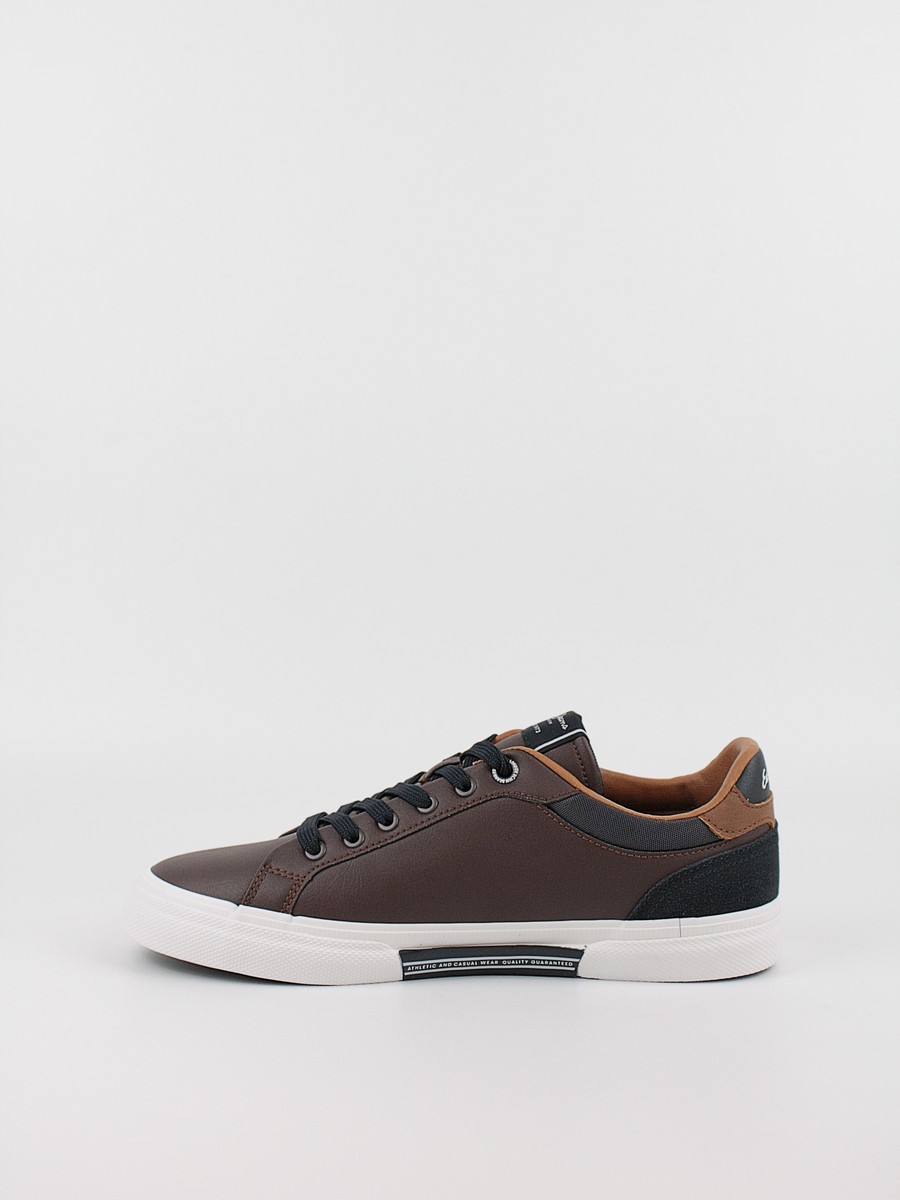 Men Sneaker Pepe Jeans London Kenton Court PMS30839-878 Brown