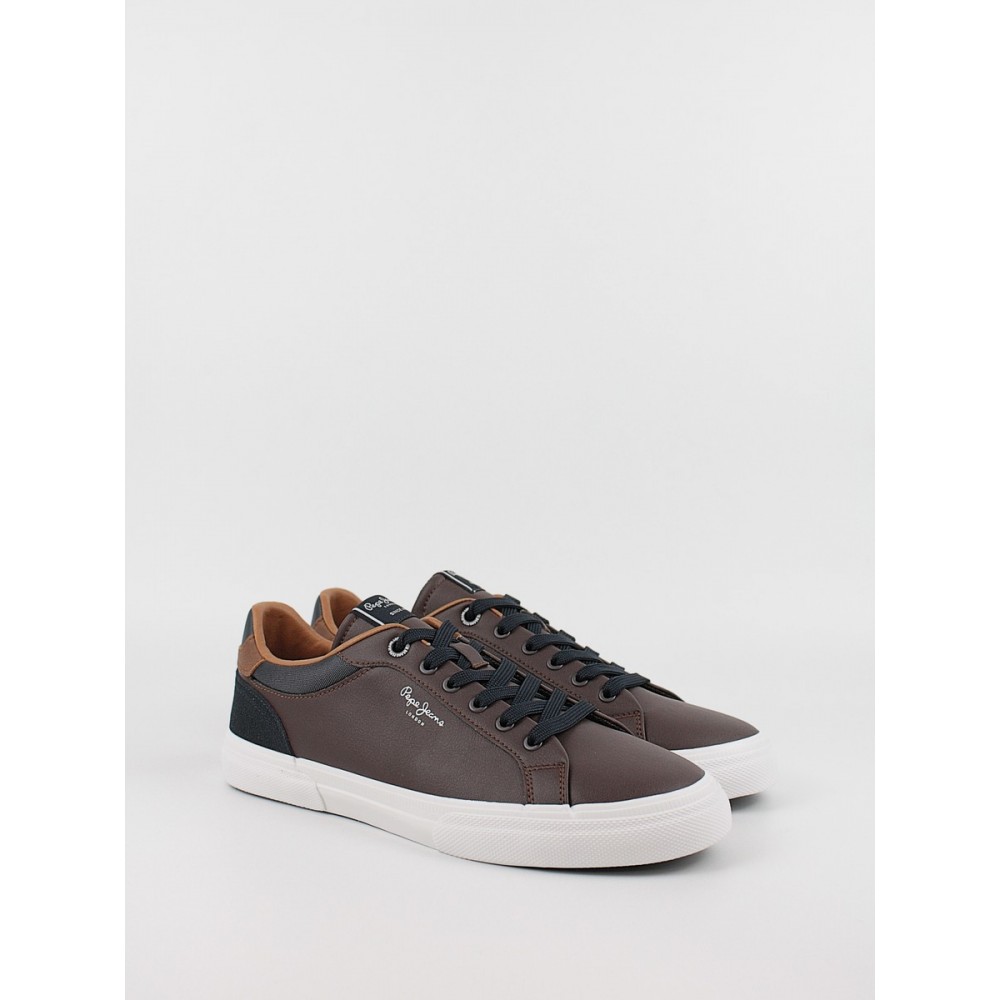 Men Sneaker Pepe Jeans London Kenton Court PMS30839-878 Brown