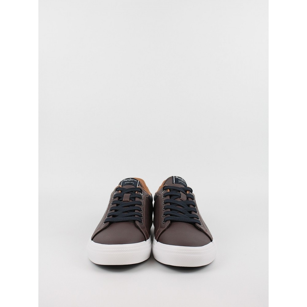 Men Sneaker Pepe Jeans London Kenton Court PMS30839-878 Brown