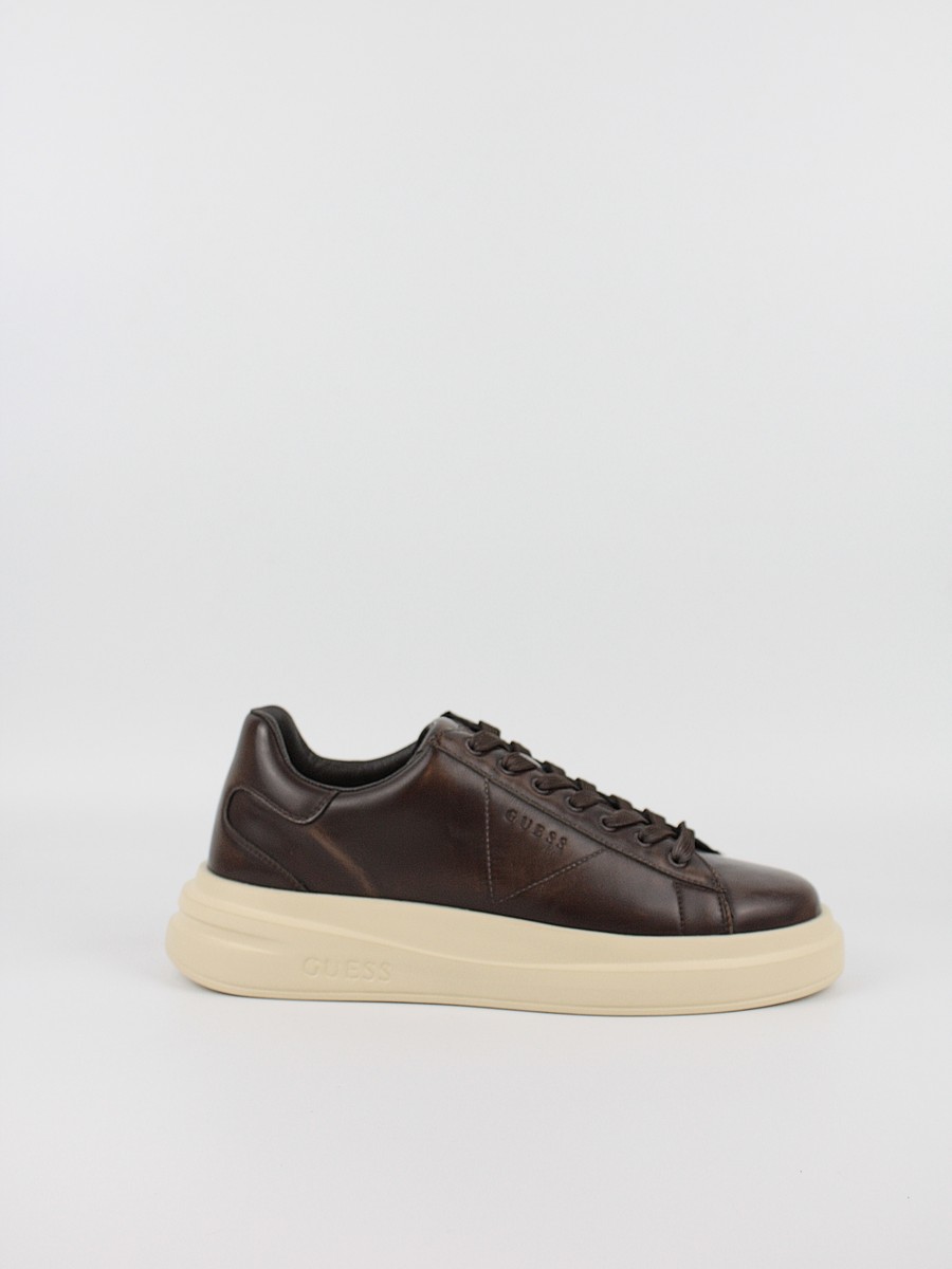 Men's Sneaker Guess Elba FMTEBRLEA12 Brown