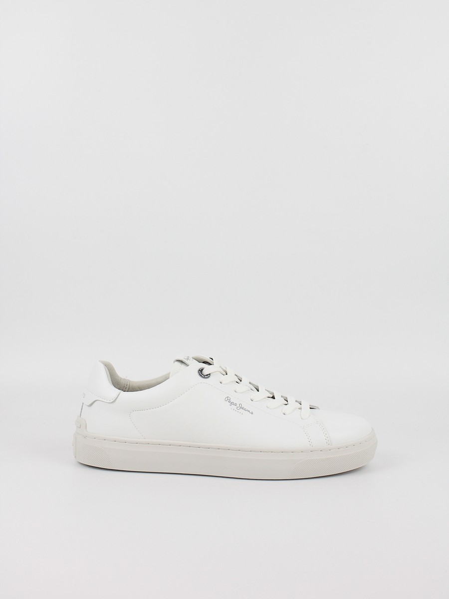 Ανδρικό Sneaker Pepe Jeans Camden Club M PMS00020-800 Ασπρο