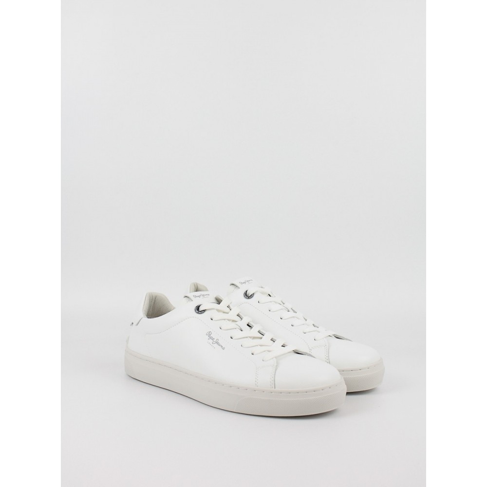 Ανδρικό Sneaker Pepe Jeans Camden Club M PMS00020-800 Ασπρο