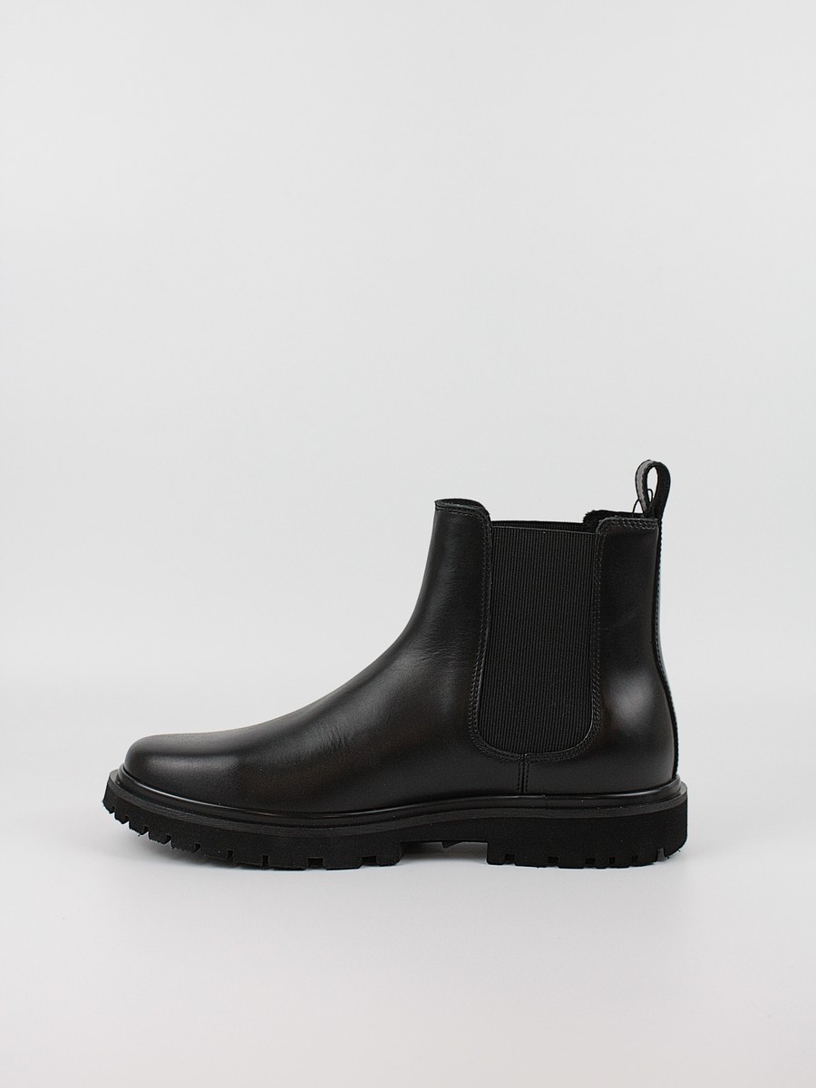 Ανδρικά Μποτάκια Calvin KLein Eva Boot Mid Chelsea Uniform Dr YM0YM01072-0GJ Μαύρο