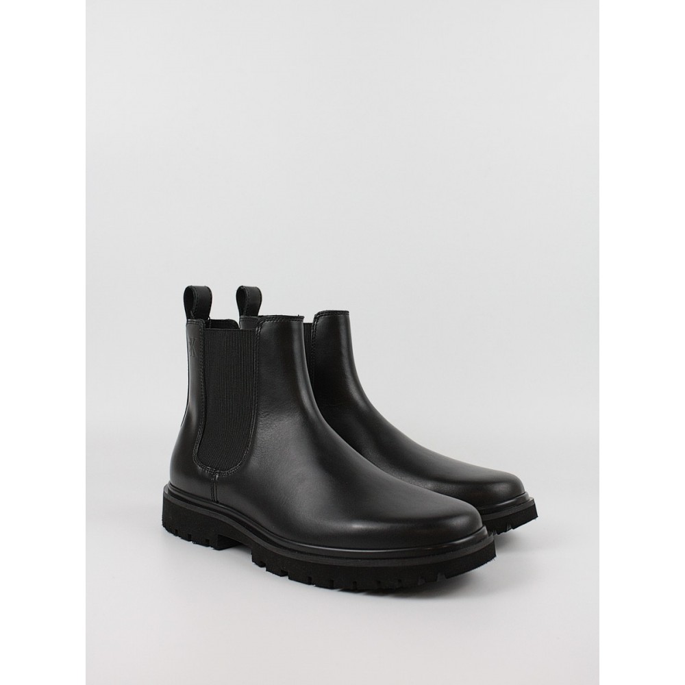 Ανδρικά Μποτάκια Calvin KLein Eva Boot Mid Chelsea Uniform Dr YM0YM01072-0GJ Μαύρο