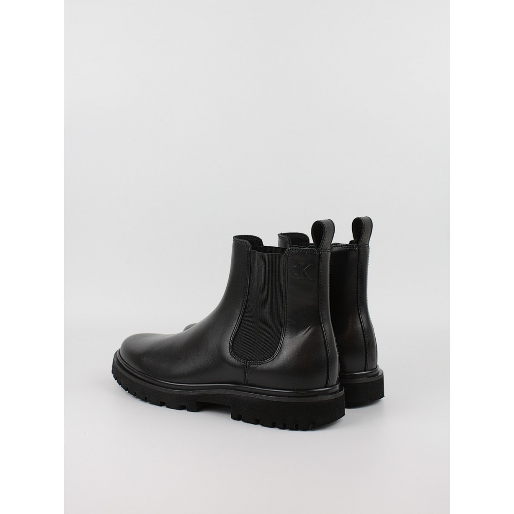 Ανδρικά Μποτάκια Calvin KLein Eva Boot Mid Chelsea Uniform Dr YM0YM01072-0GJ Μαύρο