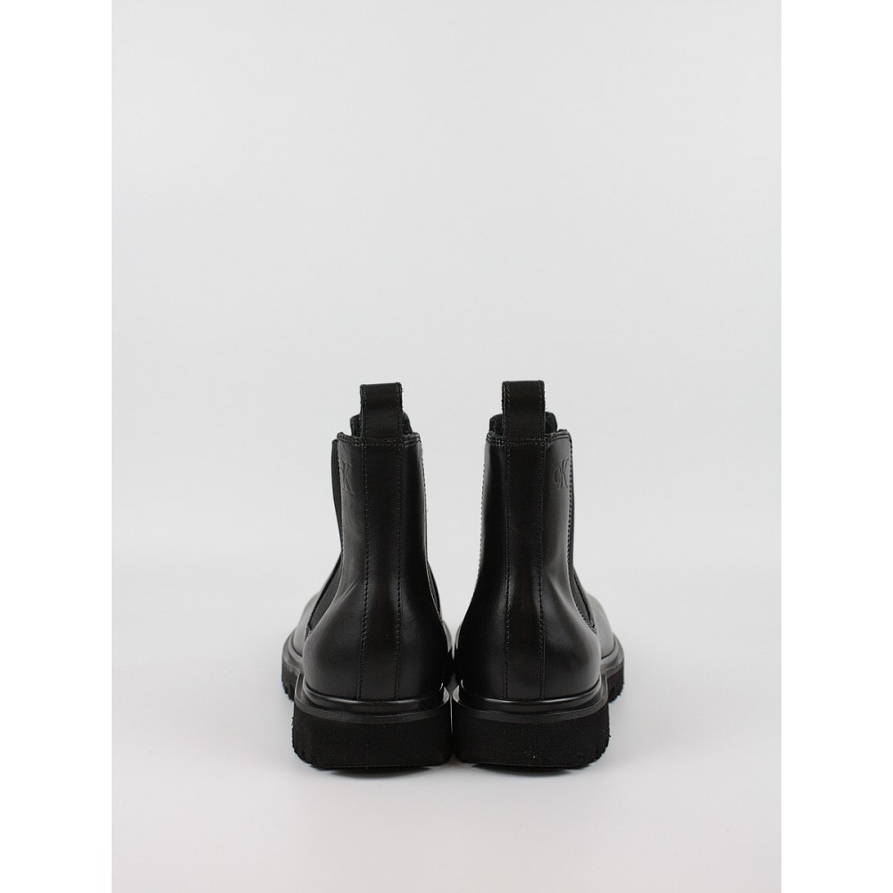 Ανδρικά Μποτάκια Calvin KLein Eva Boot Mid Chelsea Uniform Dr YM0YM01072-0GJ Μαύρο