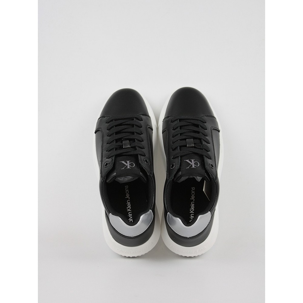 Γυναικεία Sneaker Calvin KLein Chunky Cupsole Laceup Lth YW0YW01687-0GQ Μαύρο