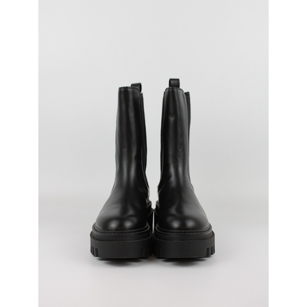 Γυναικεία Μπότα Calvin KLein Flatform Chelsea Boot Mg Lth YW0YW01542-0GJ Μαύρη