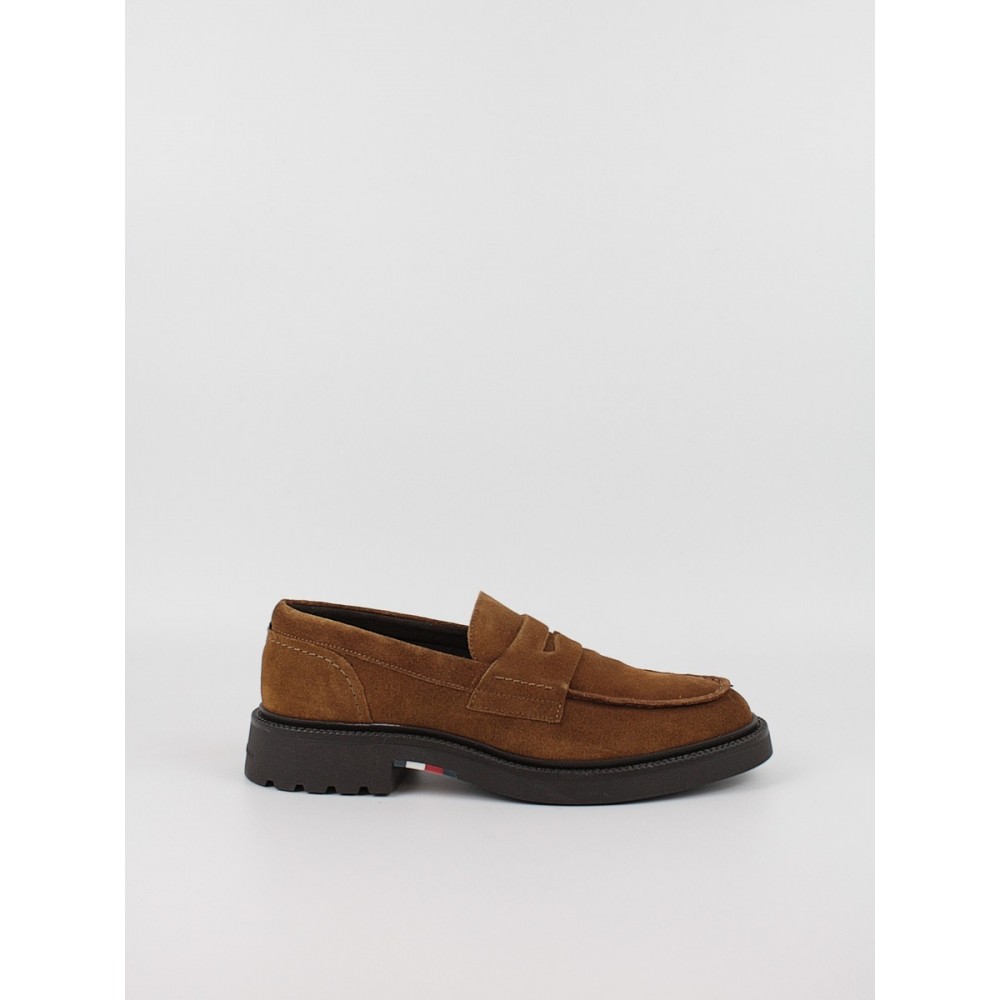 Ανδρικά Μοκασίνια Tommy Hilfiger Hilfiger Comfort Lwt Sde Loafer FM0FM05263-GVQ Ταμπά