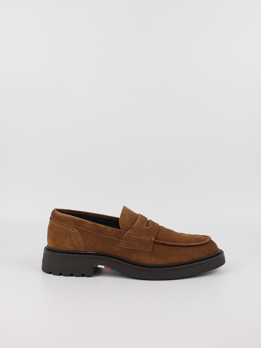 Ανδρικά Μοκασίνια Tommy Hilfiger Hilfiger Comfort Lwt Sde Loafer FM0FM05263-GVQ Ταμπά