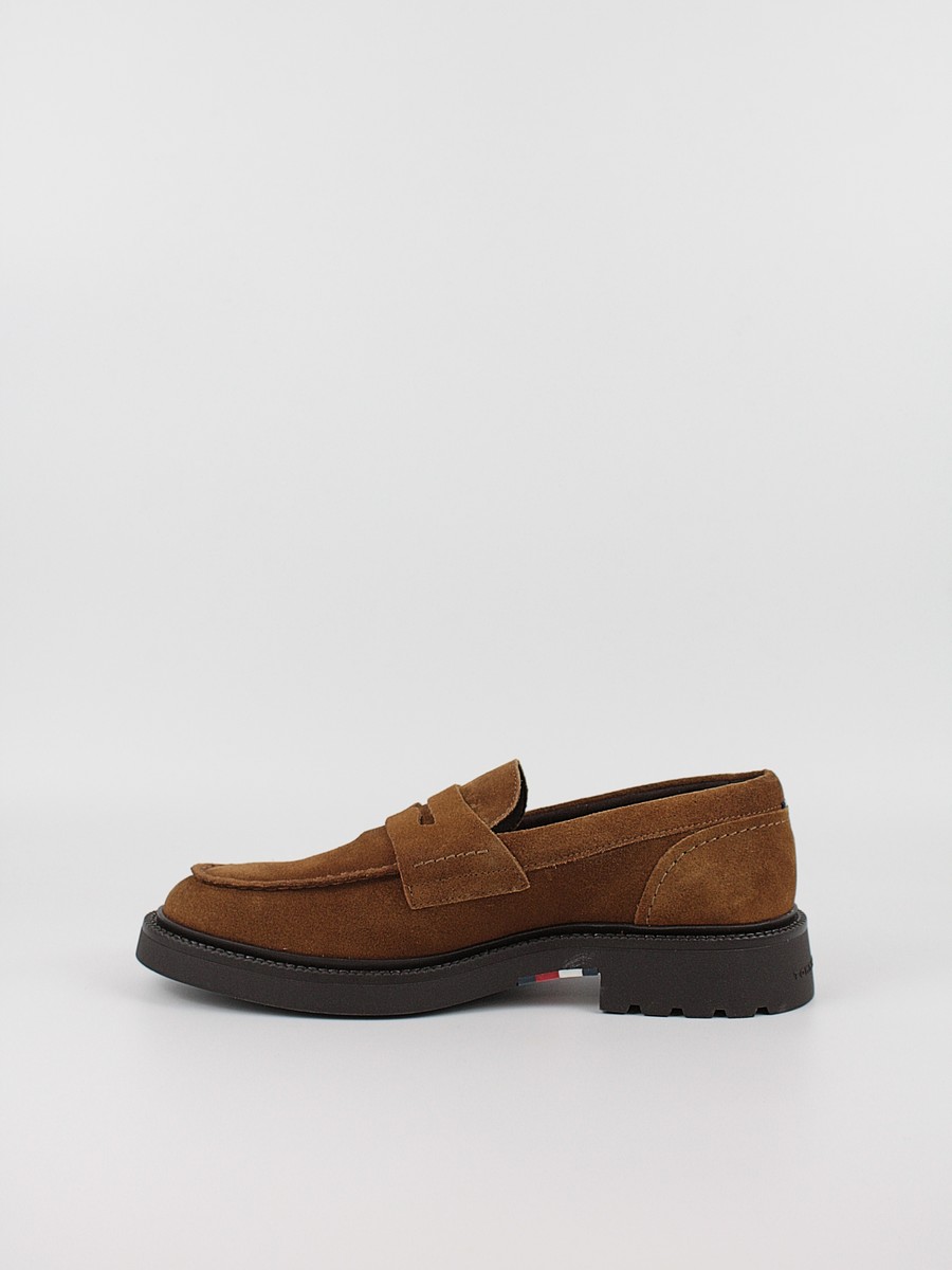 Ανδρικά Μοκασίνια Tommy Hilfiger Hilfiger Comfort Lwt Sde Loafer FM0FM05263-GVQ Ταμπά