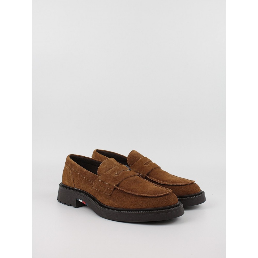 Ανδρικά Μοκασίνια Tommy Hilfiger Hilfiger Comfort Lwt Sde Loafer FM0FM05263-GVQ Ταμπά