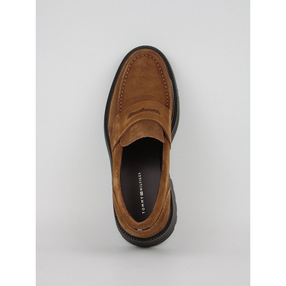 Ανδρικά Μοκασίνια Tommy Hilfiger Hilfiger Comfort Lwt Sde Loafer FM0FM05263-GVQ Ταμπά