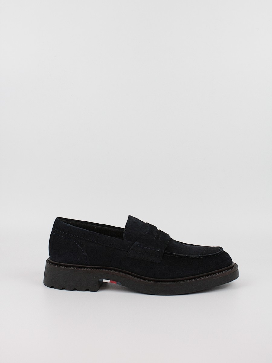 Ανδρικά Μοκασίνια Tommy Hilfiger Hilfiger Comfort Lwt Sde Loafer FM0FM05263-DW5 Μπλε