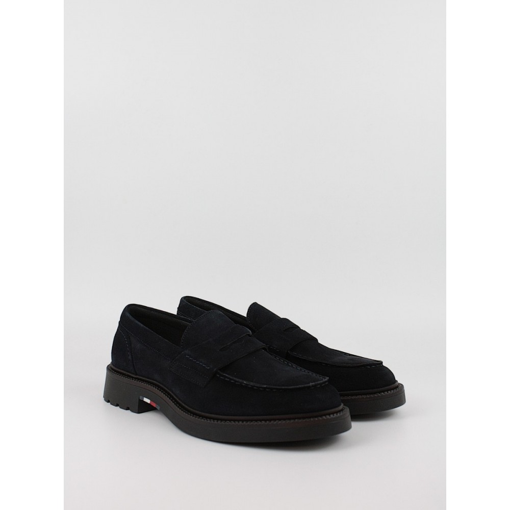 Ανδρικά Μοκασίνια Tommy Hilfiger Hilfiger Comfort Lwt Sde Loafer FM0FM05263-DW5 Μπλε