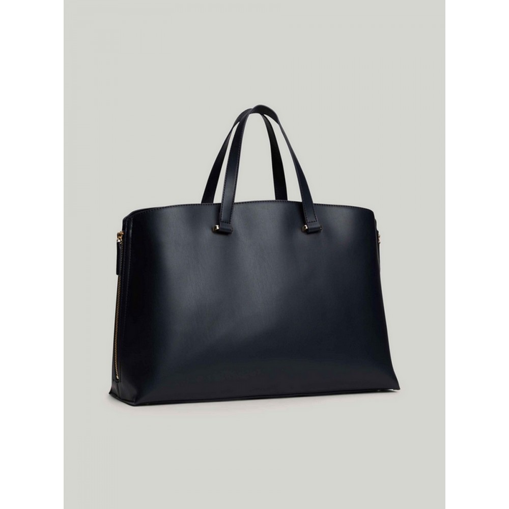 Women Bag Tommy Hilfiger Th Modern Tote Corp AW0AW17377-DW6 Blue