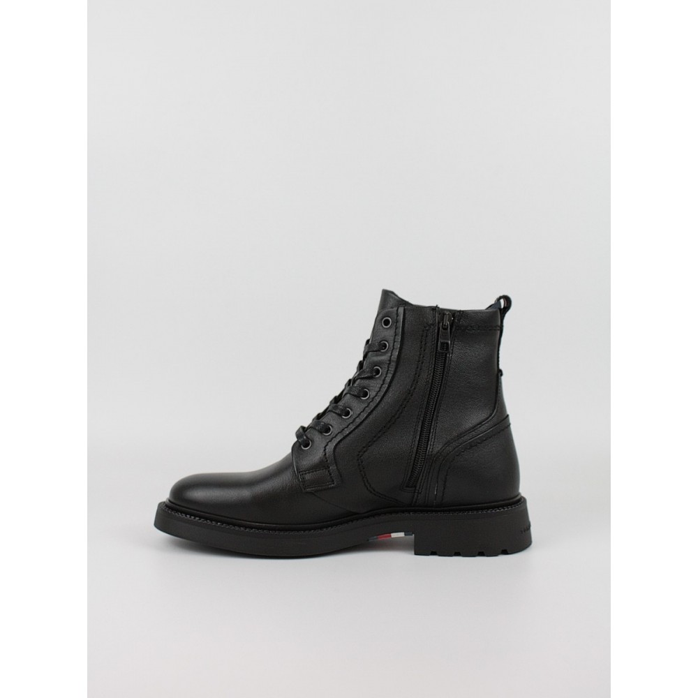 Ανδρικά Μποτάκια Tommy Hilfiger Hilfiger Comfort Lwt Lth Boot FM0FM05183-BDS Μαύρο