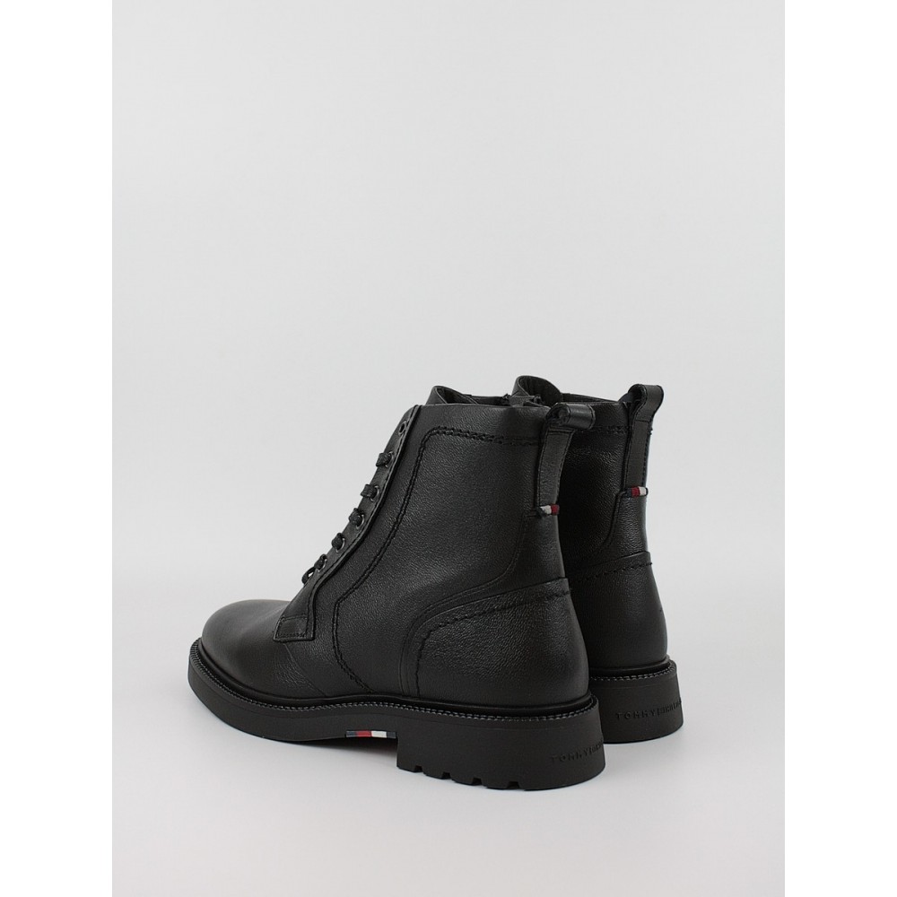 Ανδρικά Μποτάκια Tommy Hilfiger Hilfiger Comfort Lwt Lth Boot FM0FM05183-BDS Μαύρο