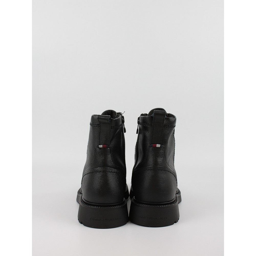 Ανδρικά Μποτάκια Tommy Hilfiger Hilfiger Comfort Lwt Lth Boot FM0FM05183-BDS Μαύρο