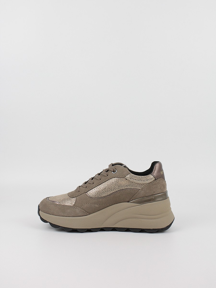 Women's Sneaker Geox Spherica ec13 D45WAA-0JS22-C6029 Taupe