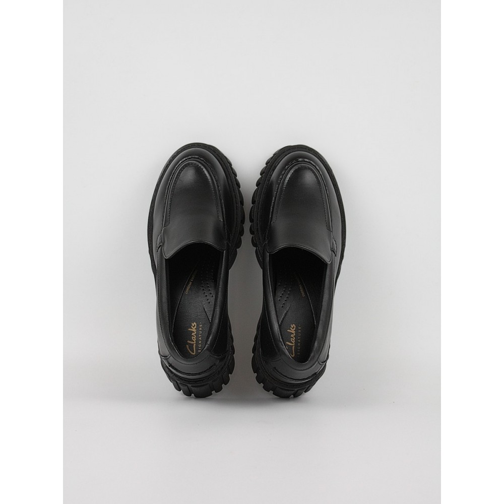 Women Moc Clarks Page Loafer 26178412 Black