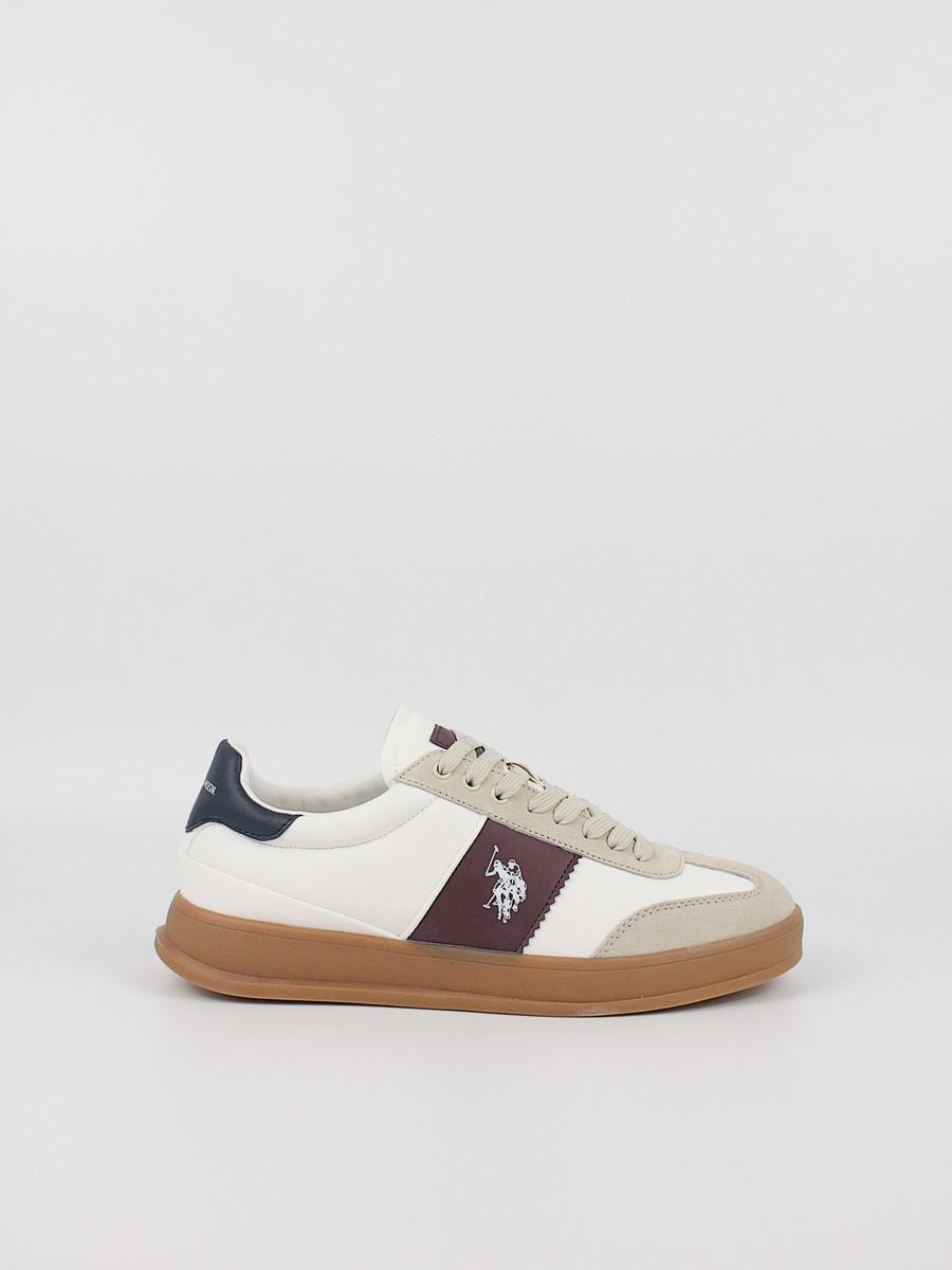 Ανδρικό Sneaker Us Polo Assn CAMPY001A-A8-CRE-BOR01 Μπεζ