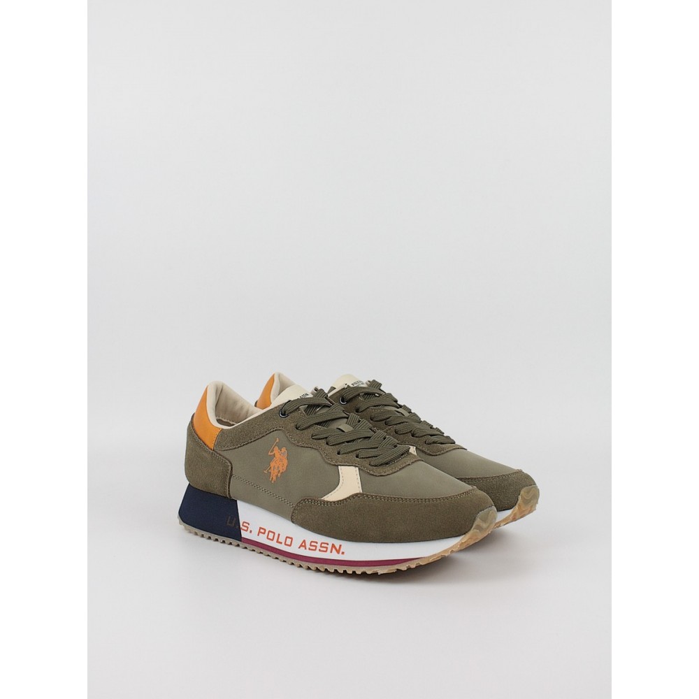 Ανδρικό Sneaker Us Polo Assn CLEEF006A-B8-MIL-DOR01 Χακί