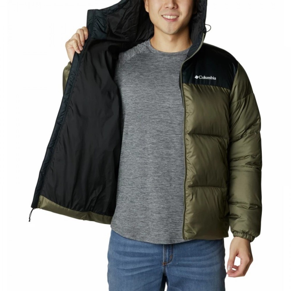 Ανδρικό Μπουφάν Columbia Puffect™ II Hooded Jacket 2086851-397 Χακί