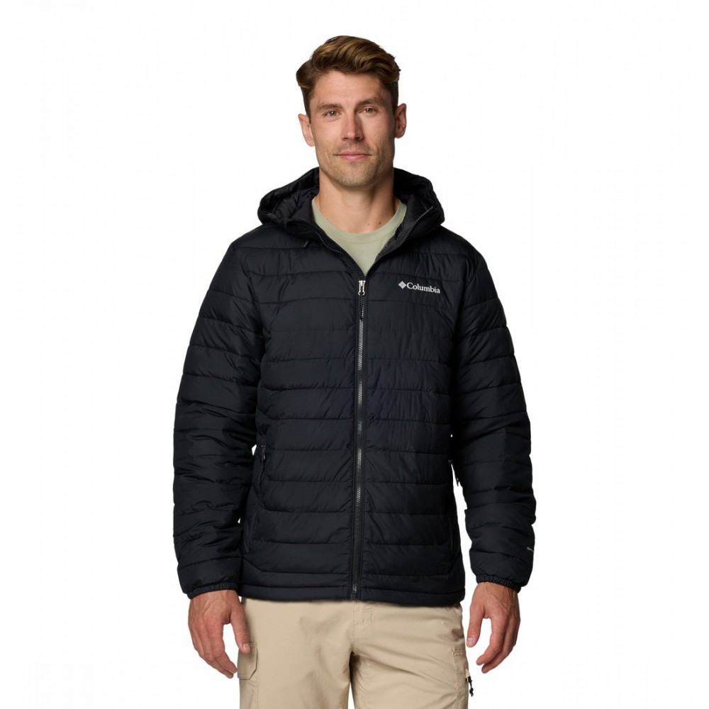 Ανδρικό Μπουφάν Columbia Powder Lite™ II Hooded Jacket 2086944-010 Μαύρο