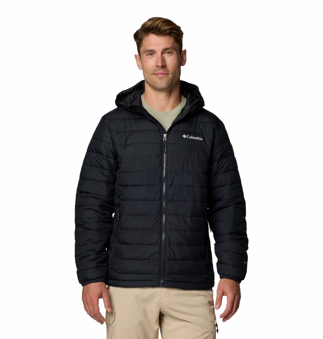 Ανδρικό Μπουφάν Columbia Powder Lite™ II Hooded Jacket 2086944-010 Μαύρο