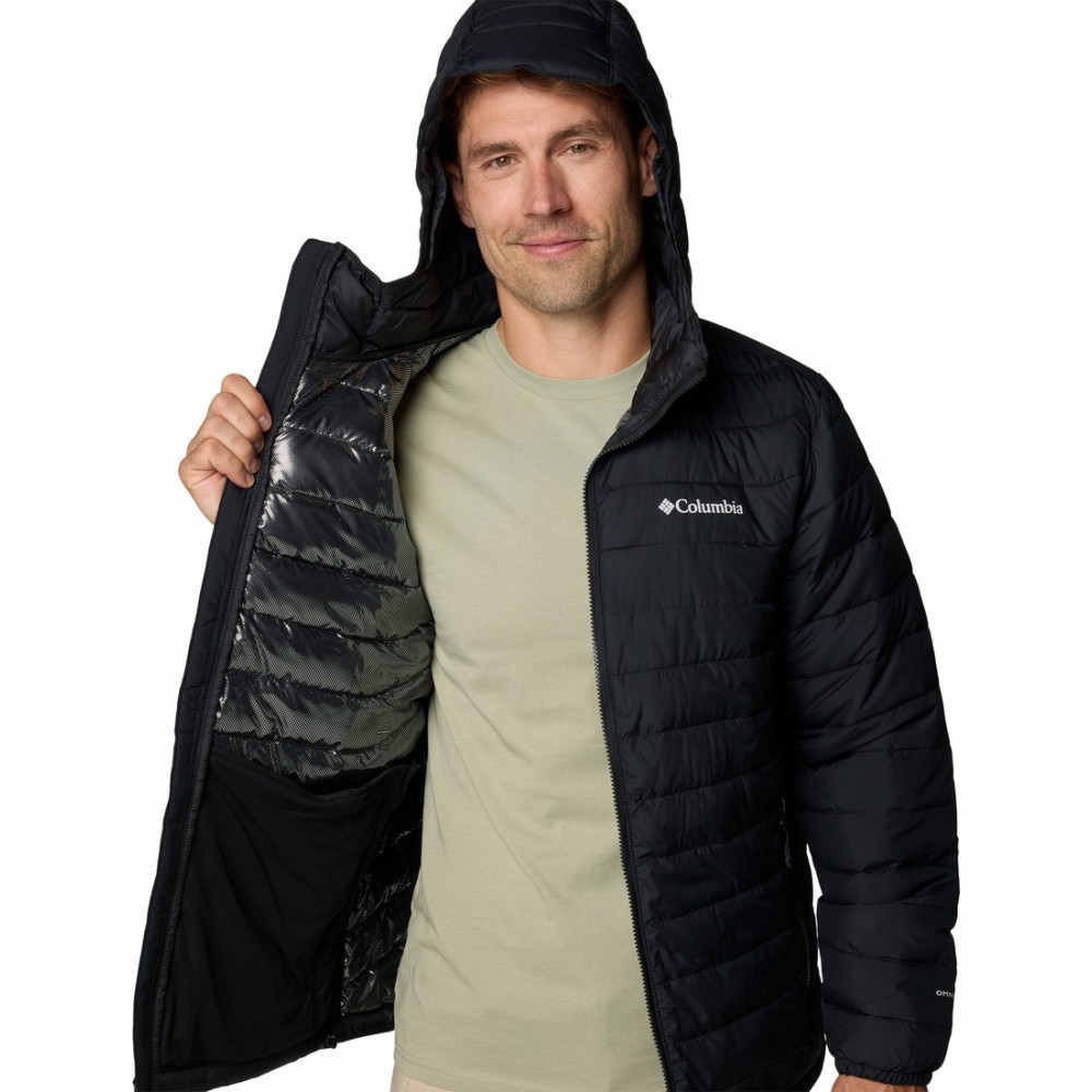 Ανδρικό Μπουφάν Columbia Powder Lite™ II Hooded Jacket 2086944-010 Μαύρο