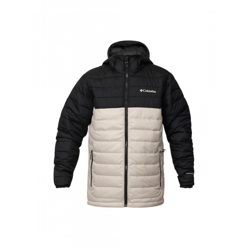 Ανδρικό Μπουφάν Columbia Powder Lite™ II Hooded Jacket 2086944-279 Μπεζ-Μαύρο