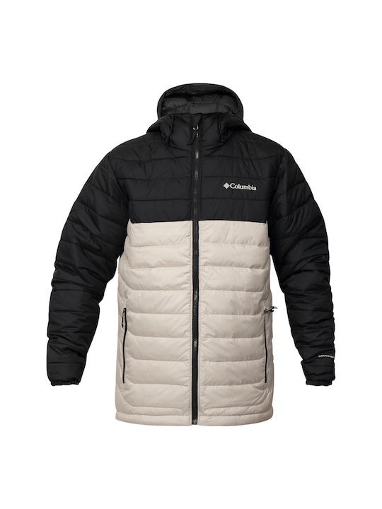 Ανδρικό Μπουφάν Columbia Powder Lite™ II Hooded Jacket 2086944-279 Μπεζ-Μαύρο