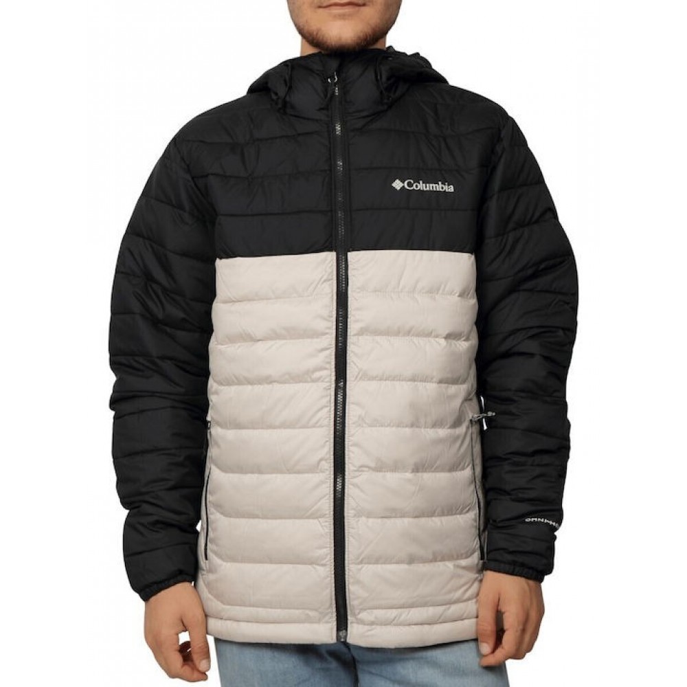 Ανδρικό Μπουφάν Columbia Powder Lite™ II Hooded Jacket 2086944-279 Μπεζ-Μαύρο