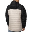 Men Columbia Powder Lite™ II Hooded Jacket 2086944-010 Biege-Black