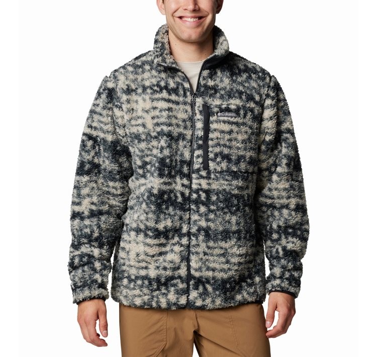 Columbia Men's Winter Pass™ Printed Fleece II 2097841-278 Dark Stone Stippled Stripe