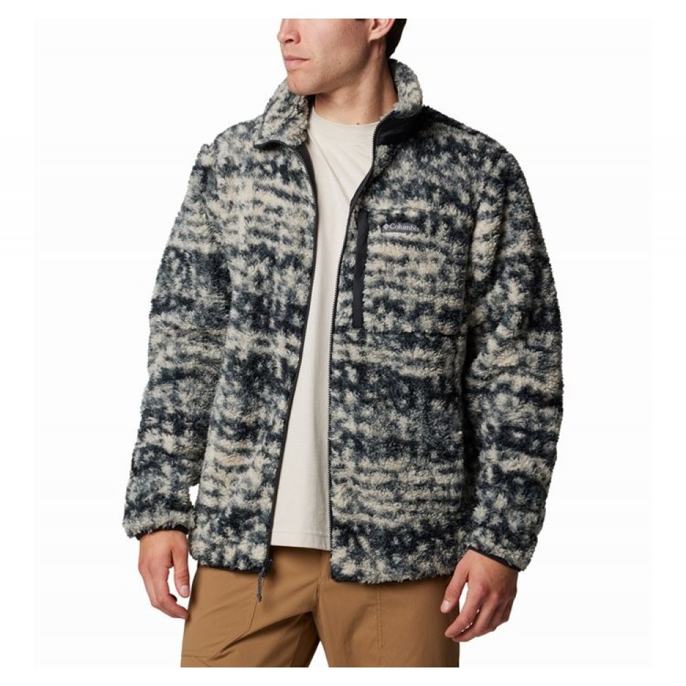 Columbia Men's Winter Pass™ Printed Fleece II 2097841-278 Dark Stone Stippled Stripe