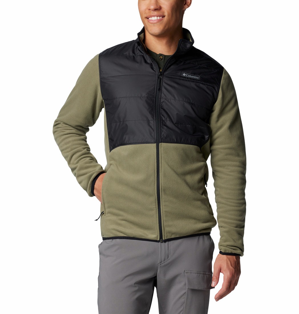 Ανδρική Ζακέτα Columbia Basin Butte™ Full Zip Fleece II 2101761-397 Χακί