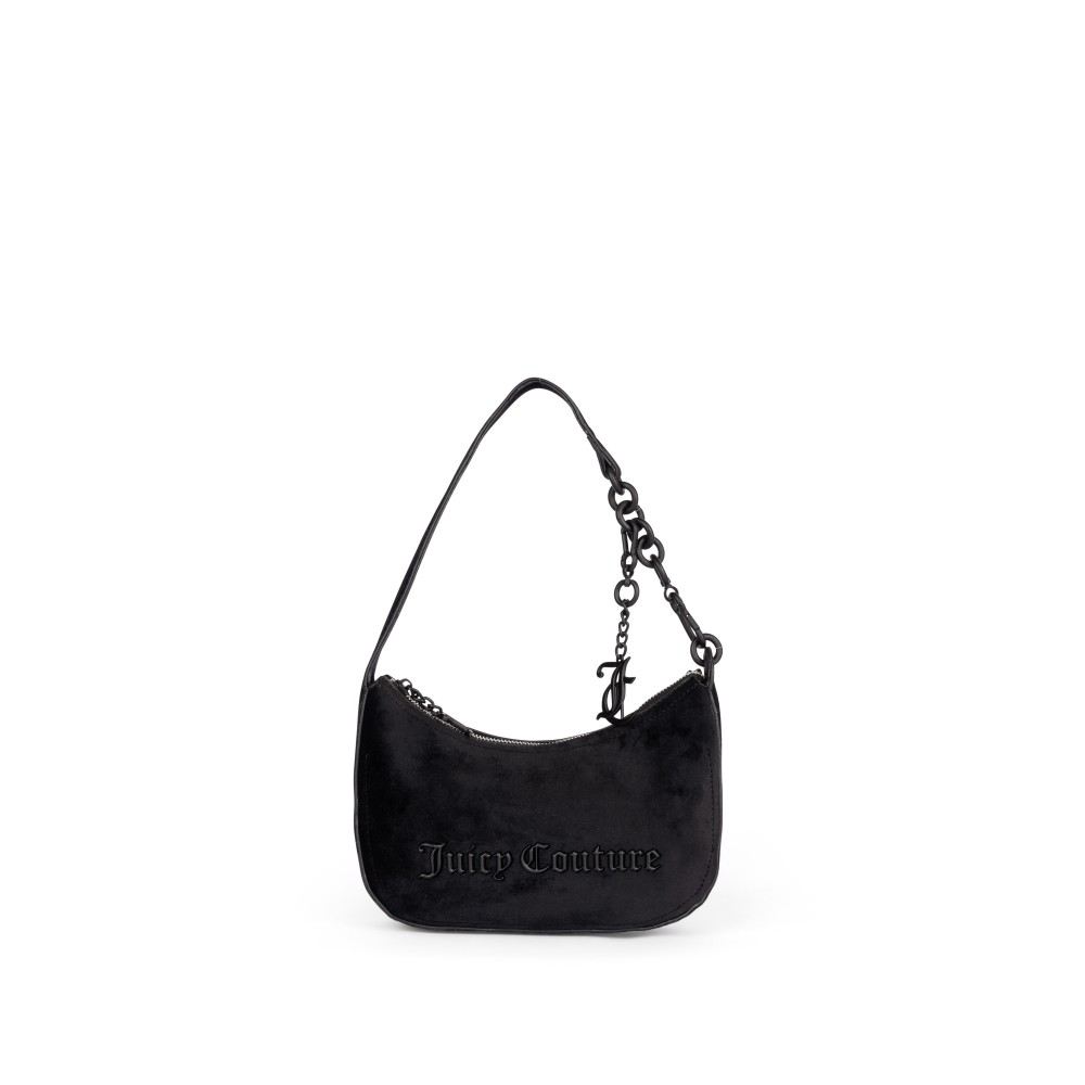 Γυναικεία Τσάντα Juicy Couture Jasmine Small Hobo Velvet BIJJM6335W5S-000 Μαύρη