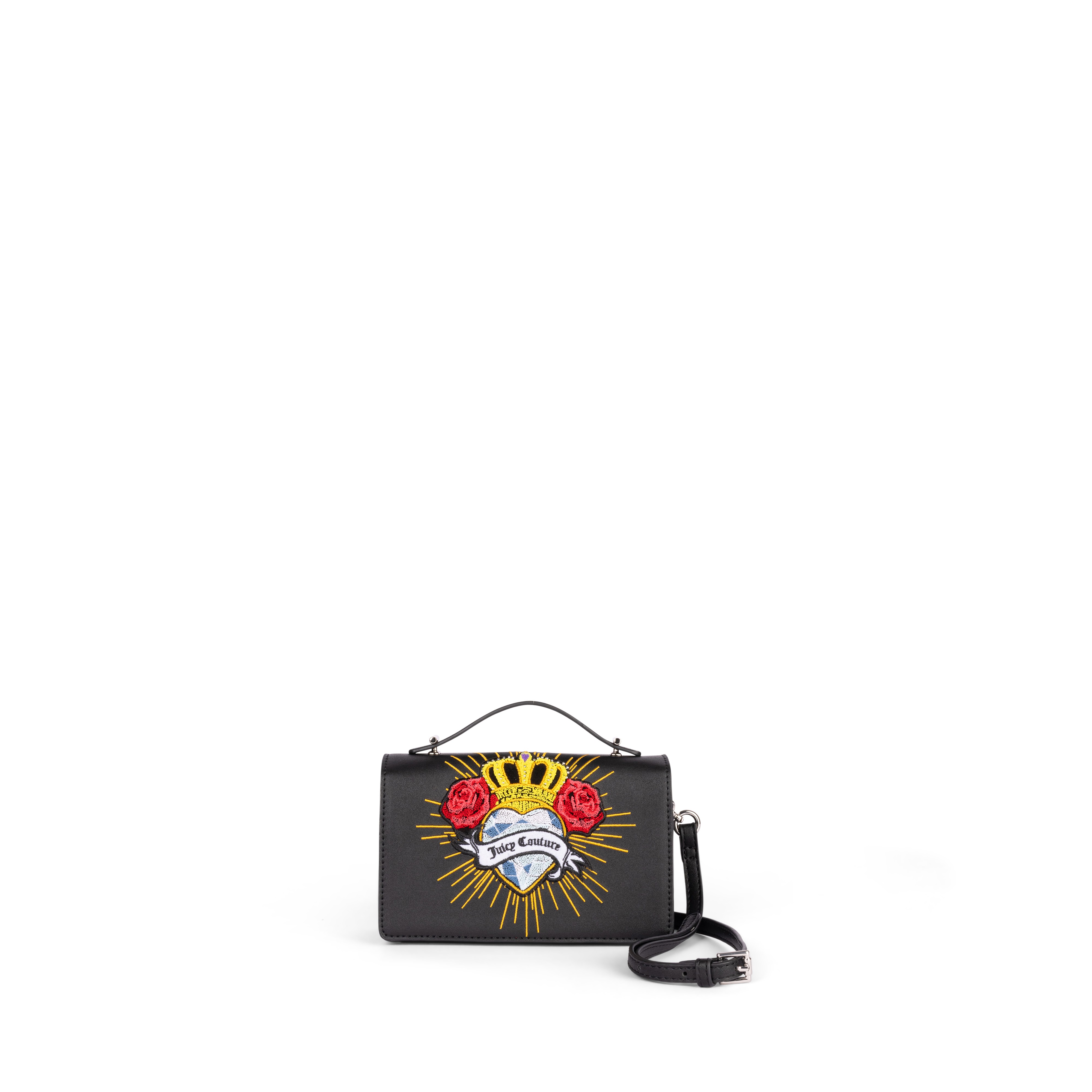 Γυναικεία Τσάντα Juicy Couture London S. Heart Crossbody BIJQS3538WVP-000 Μαύρη